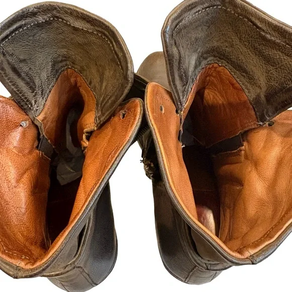 A.S. 98 Cadmus Distressed Leather Motorcycle Boot, Sz 41 - Picture 14 of 16